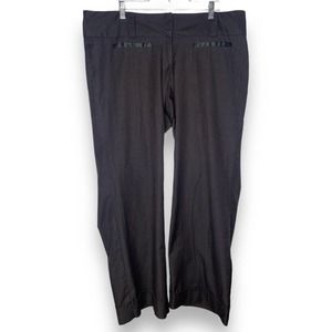 Vintage Y2K Torrid + Betsey Johnson Black Pin Striped Dress Pants 1X